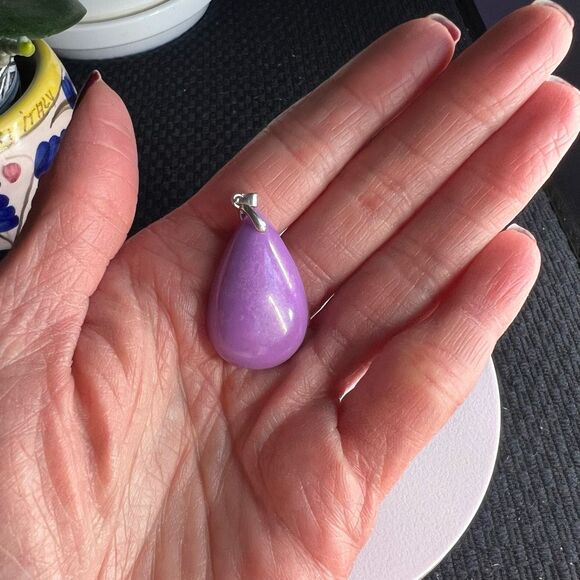 Phosphosiderite Crystal Pendant Silver 925 (#4) - Picture 2 of 11